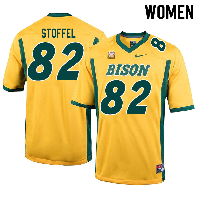 Women #82 Joe Stoffel North Dakota State Bison College Football Jerseys Sale-Yellow - Click Image to Close